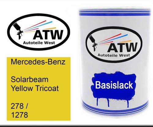 Mercedes-Benz, Solarbeam Yellow Tricoat, 278 / 1278: 500ml Lackdose, von ATW Autoteile West.